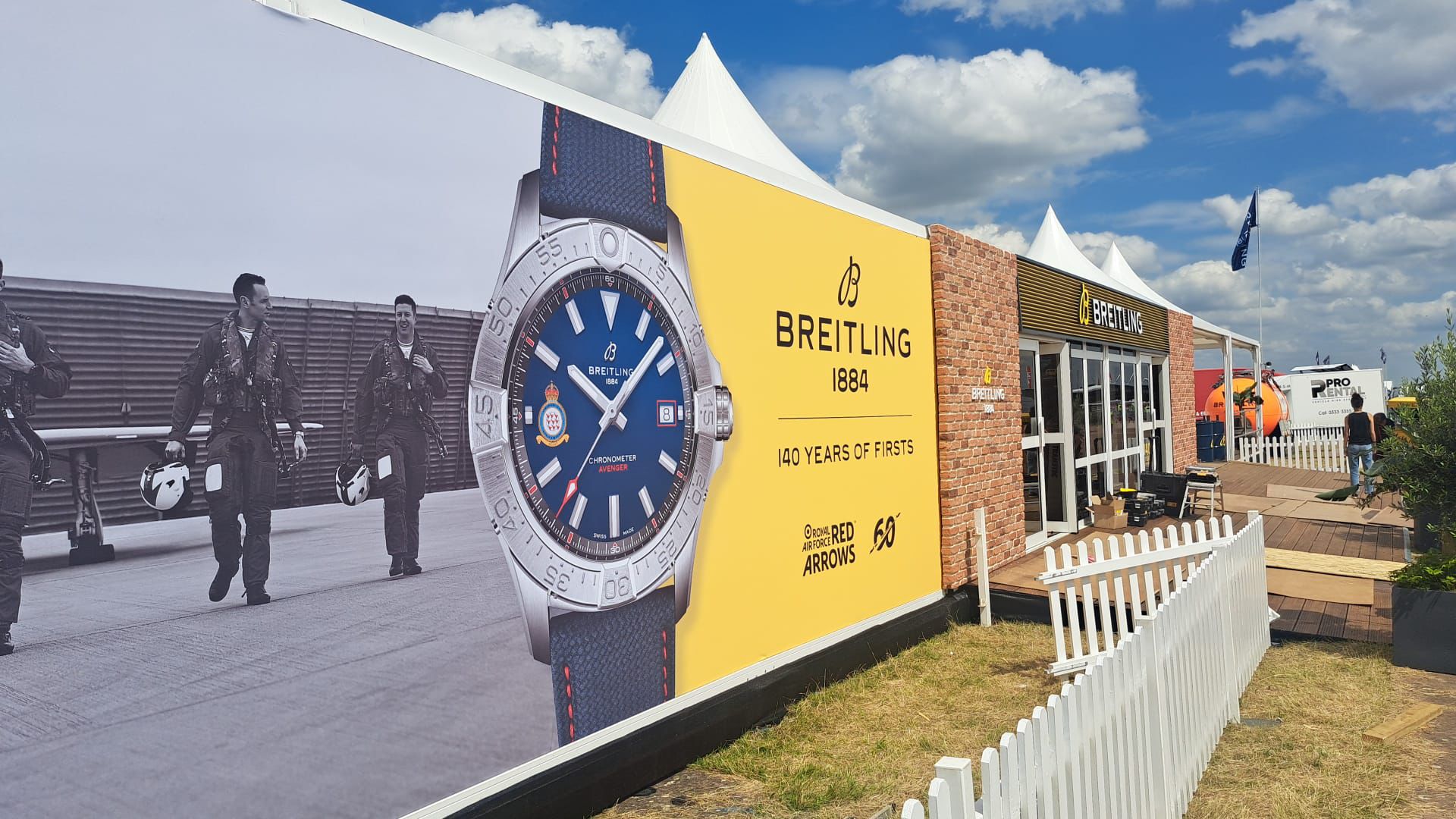 temporary event structure Breitling Royal International Air Tattoo